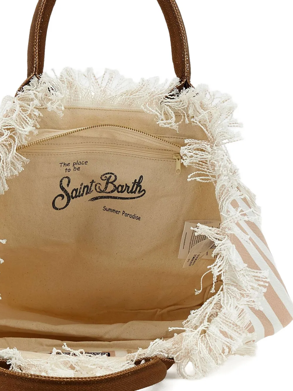 MC2 Saint Barth Katoenen shopper Beige