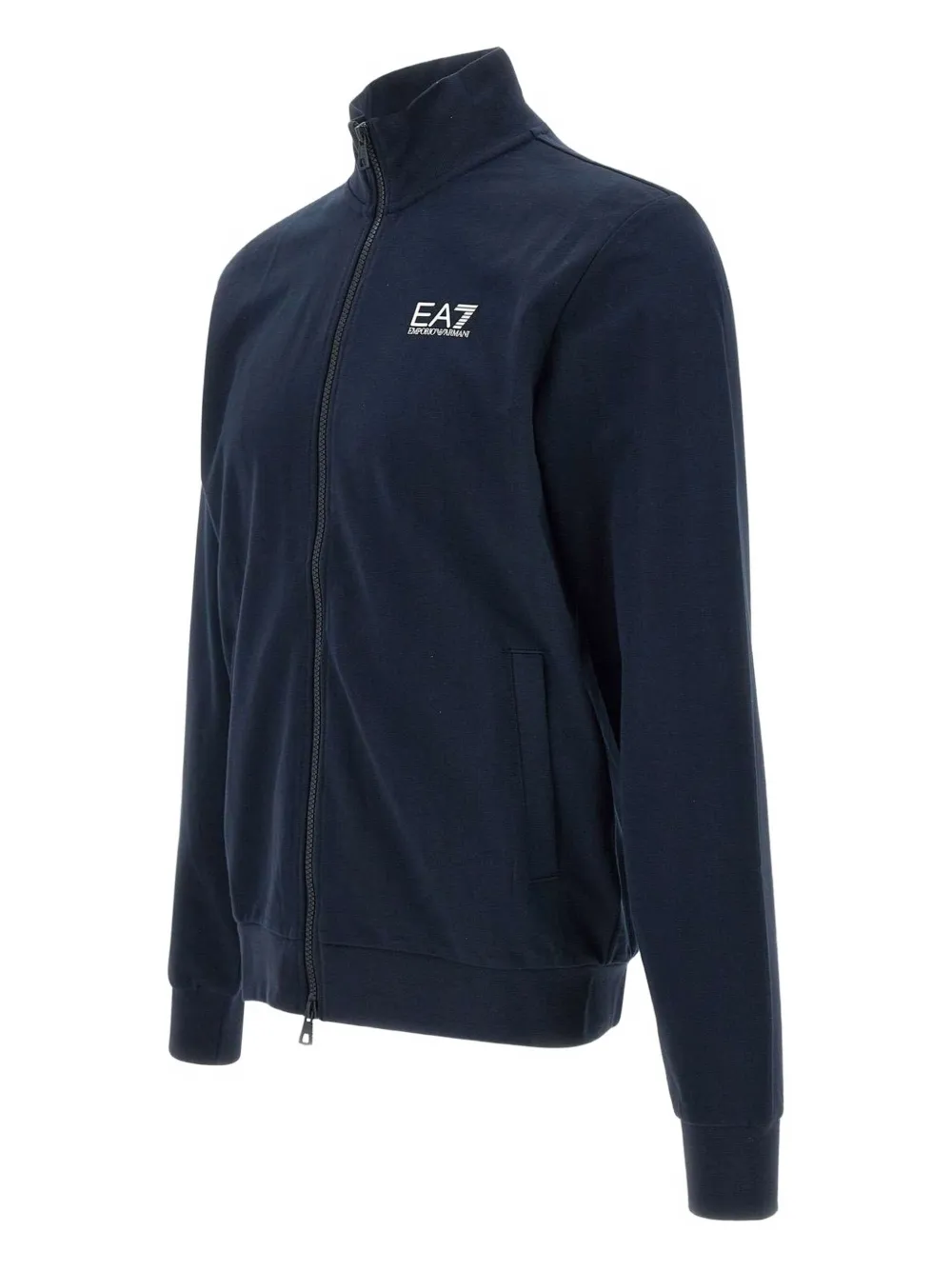 Ea7 Emporio Armani Katoenen sweater Blauw