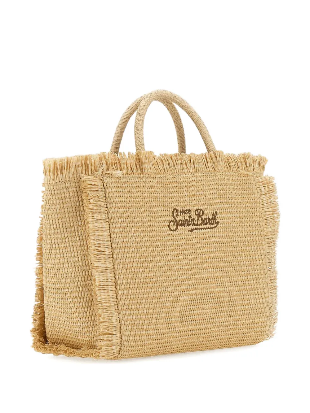 MC2 Saint Barth Shopper met geborduurd logo Beige