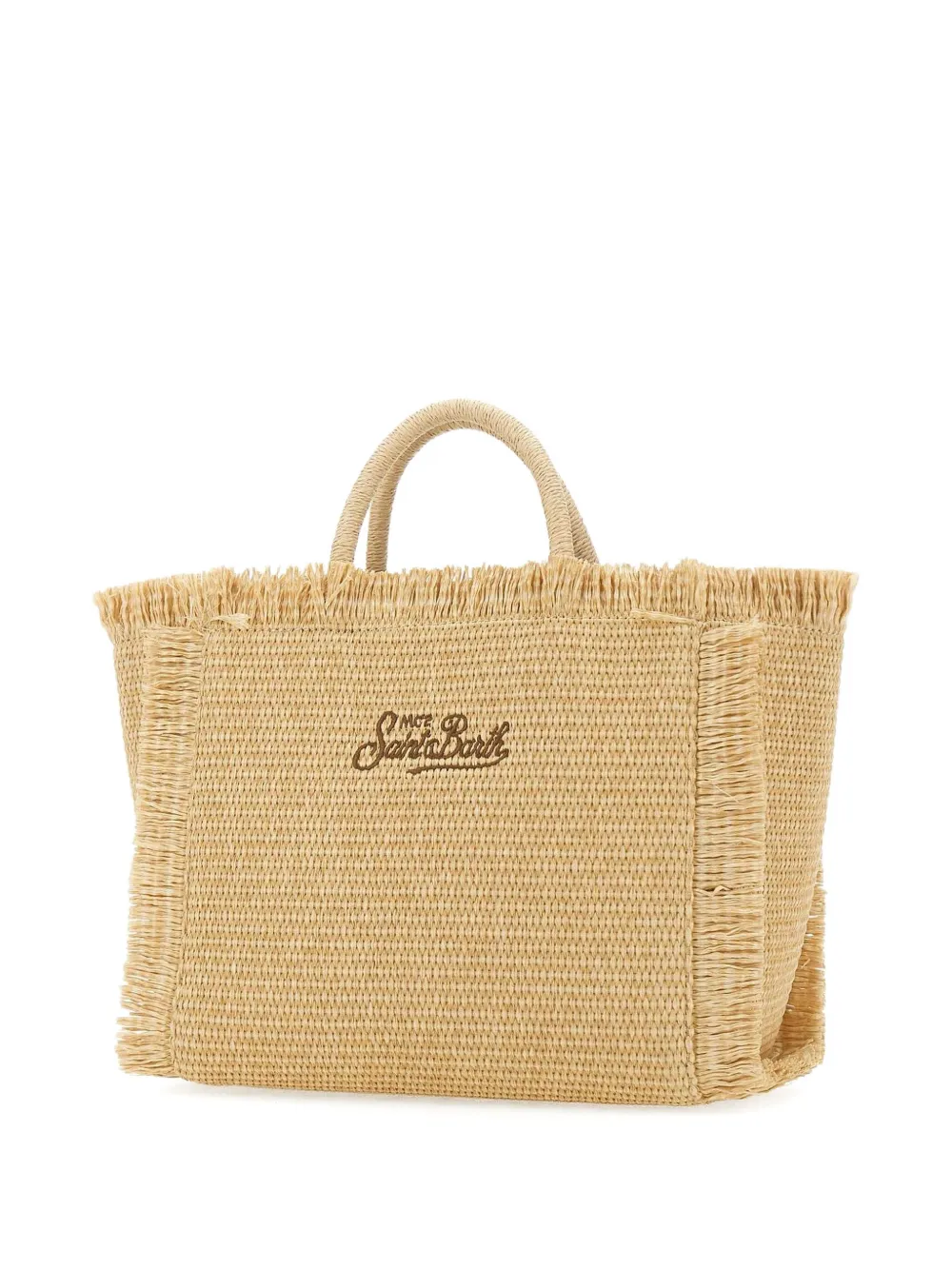 MC2 Saint Barth Shopper met geborduurd logo - Beige
