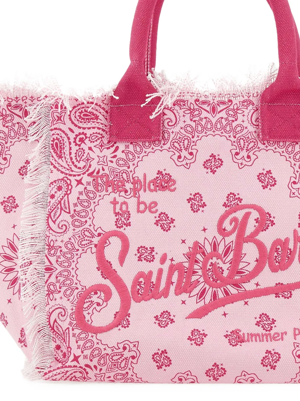 MC2 Saint Barth Katoenen shopper Roze