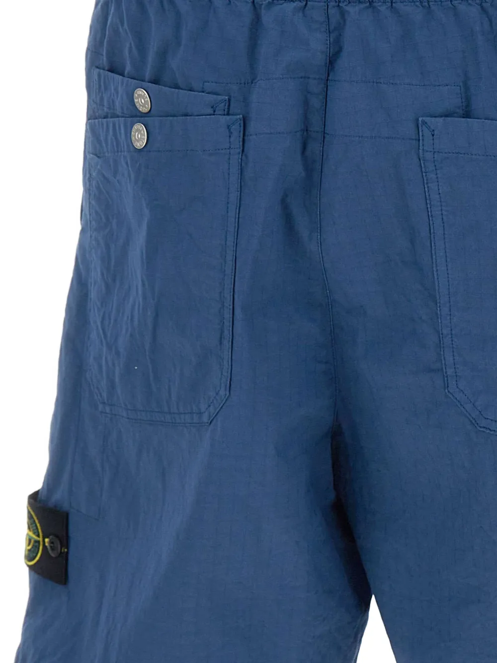 Stone Island Shorts met logopatch Blauw