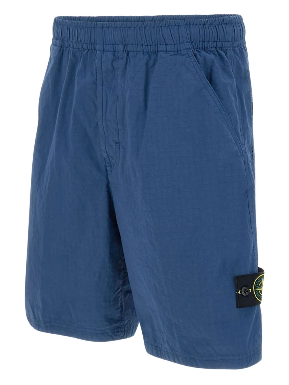 Stone Island Shorts met logopatch Blauw