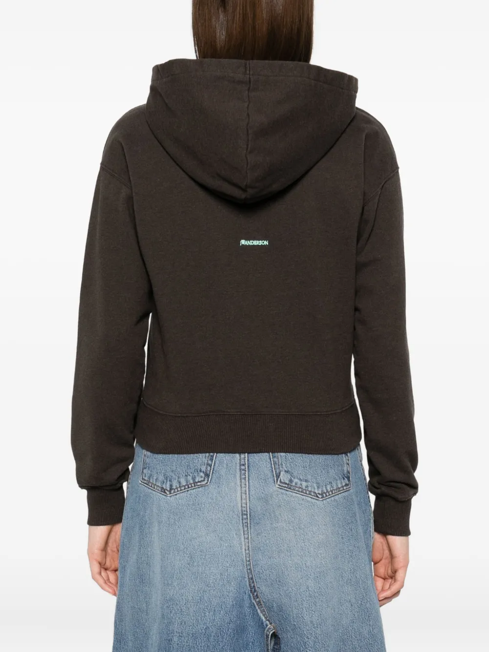 JW Anderson Hoodie met striksluiting Bruin
