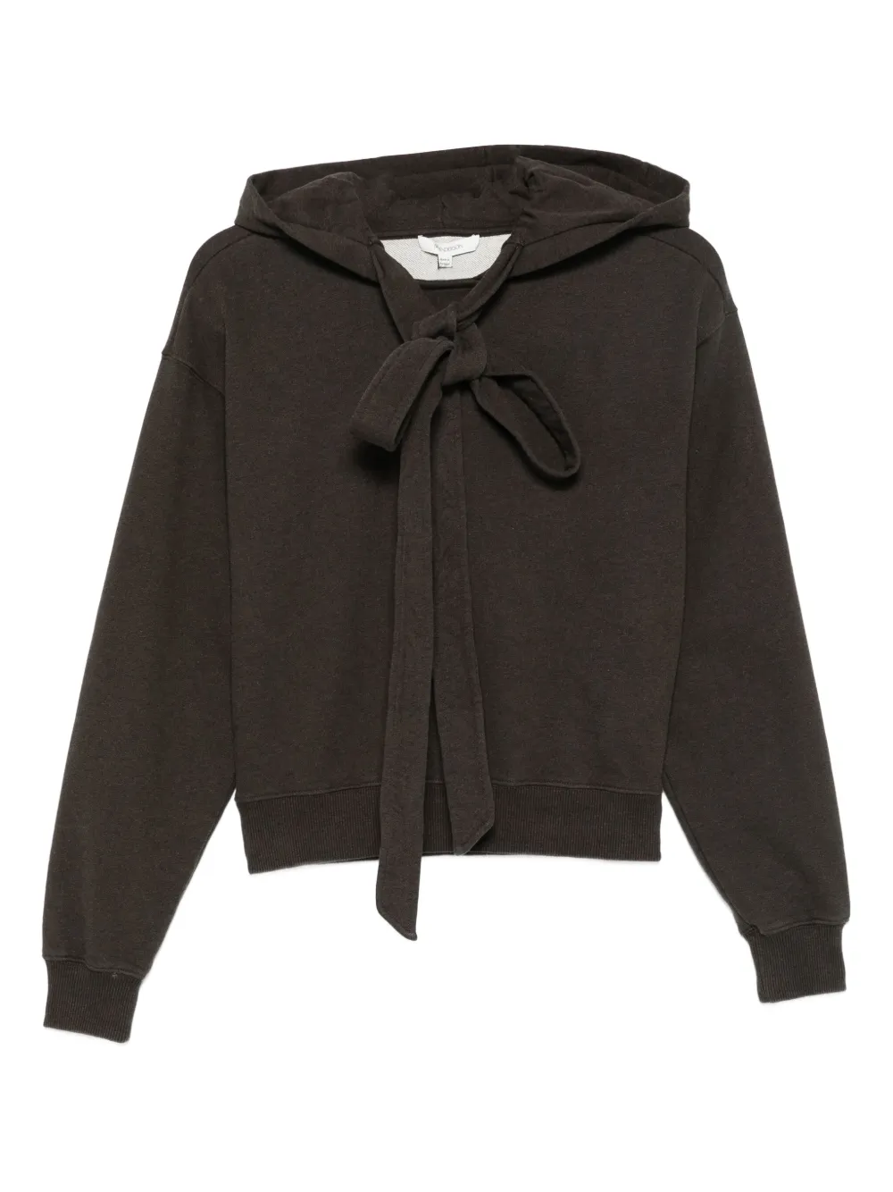 JW Anderson Hoodie met striksluiting Bruin