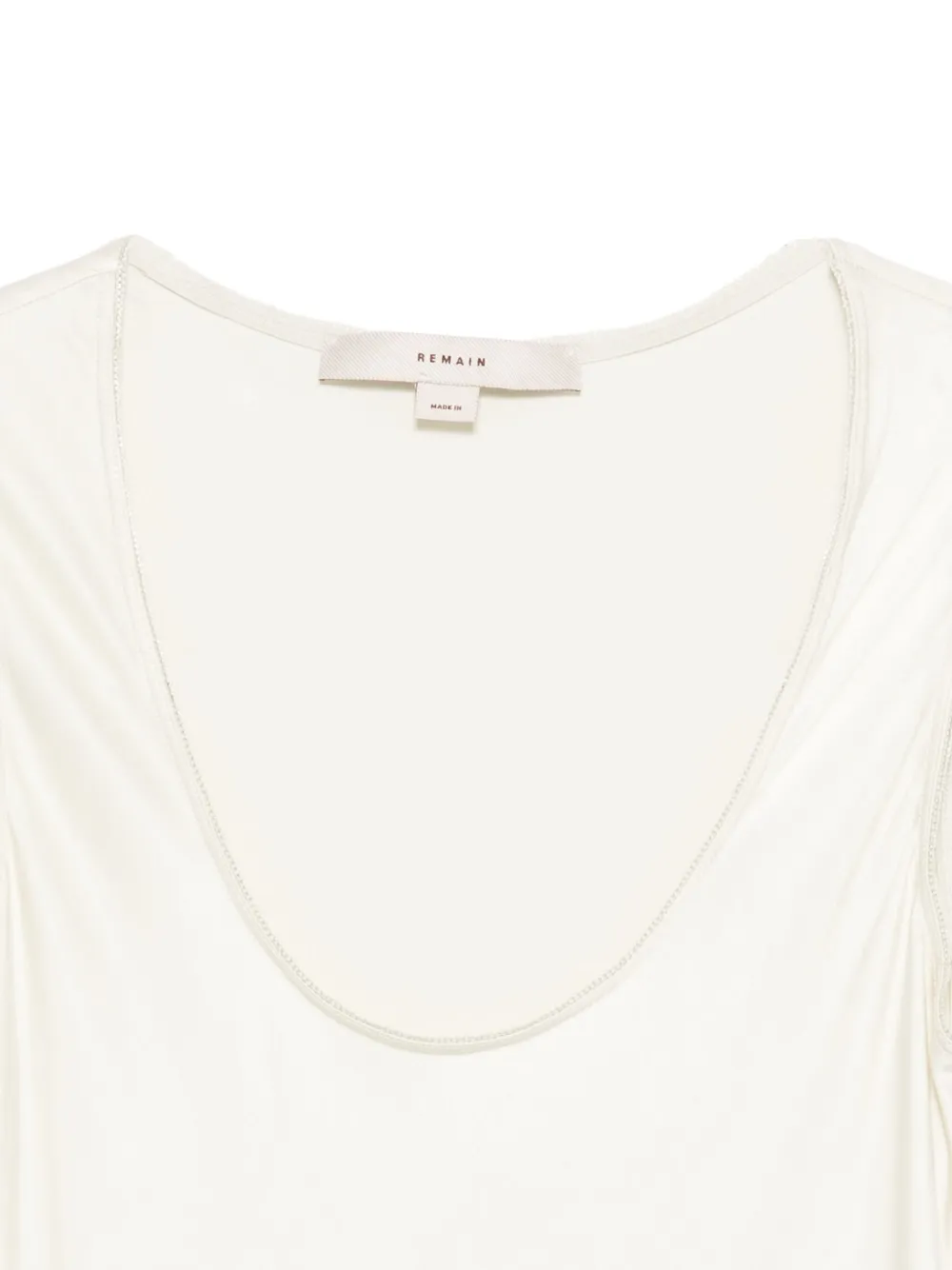 Remain Birger Christensen Scoop-neck Slip Dress In White