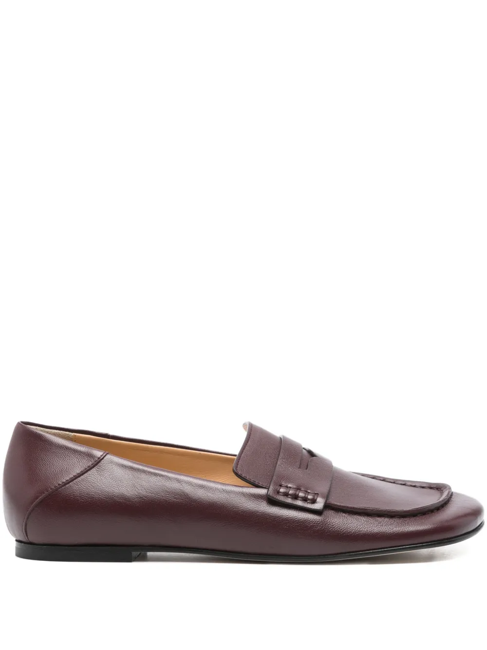 Dear Frances Drew penny leather loafers Red