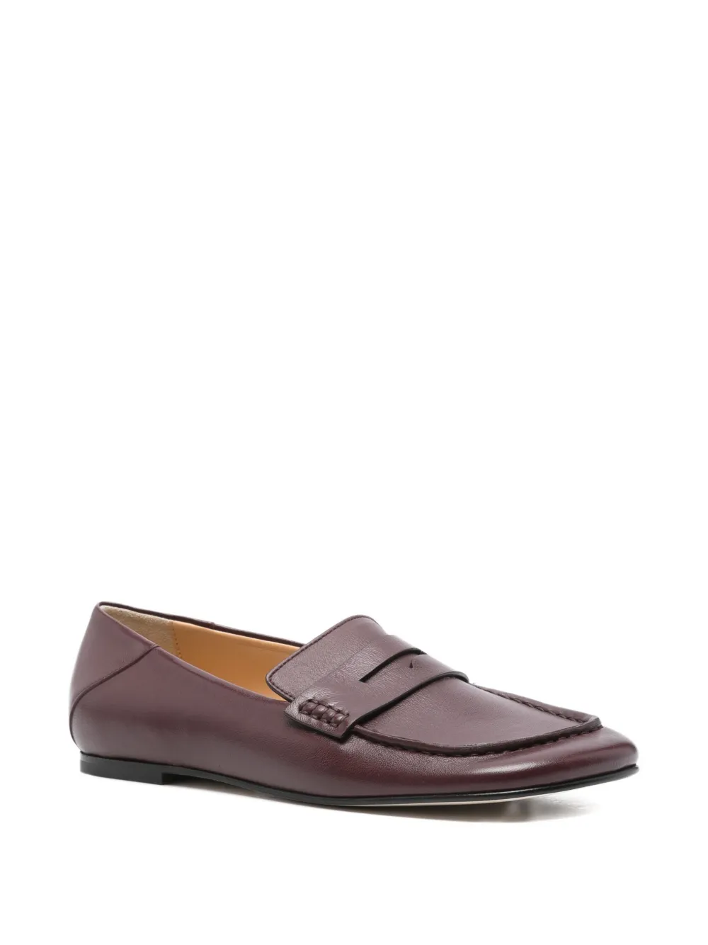 Dear Frances Drew penny leather loafers Red
