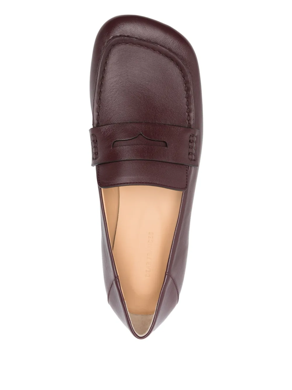 Dear Frances Drew penny leather loafers Red