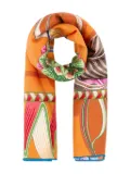 Ferragamo silk scarf - Orange