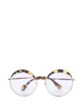 Miu Miu Pre-Owned 2010-2020s oval-frame sunglasses - Brown