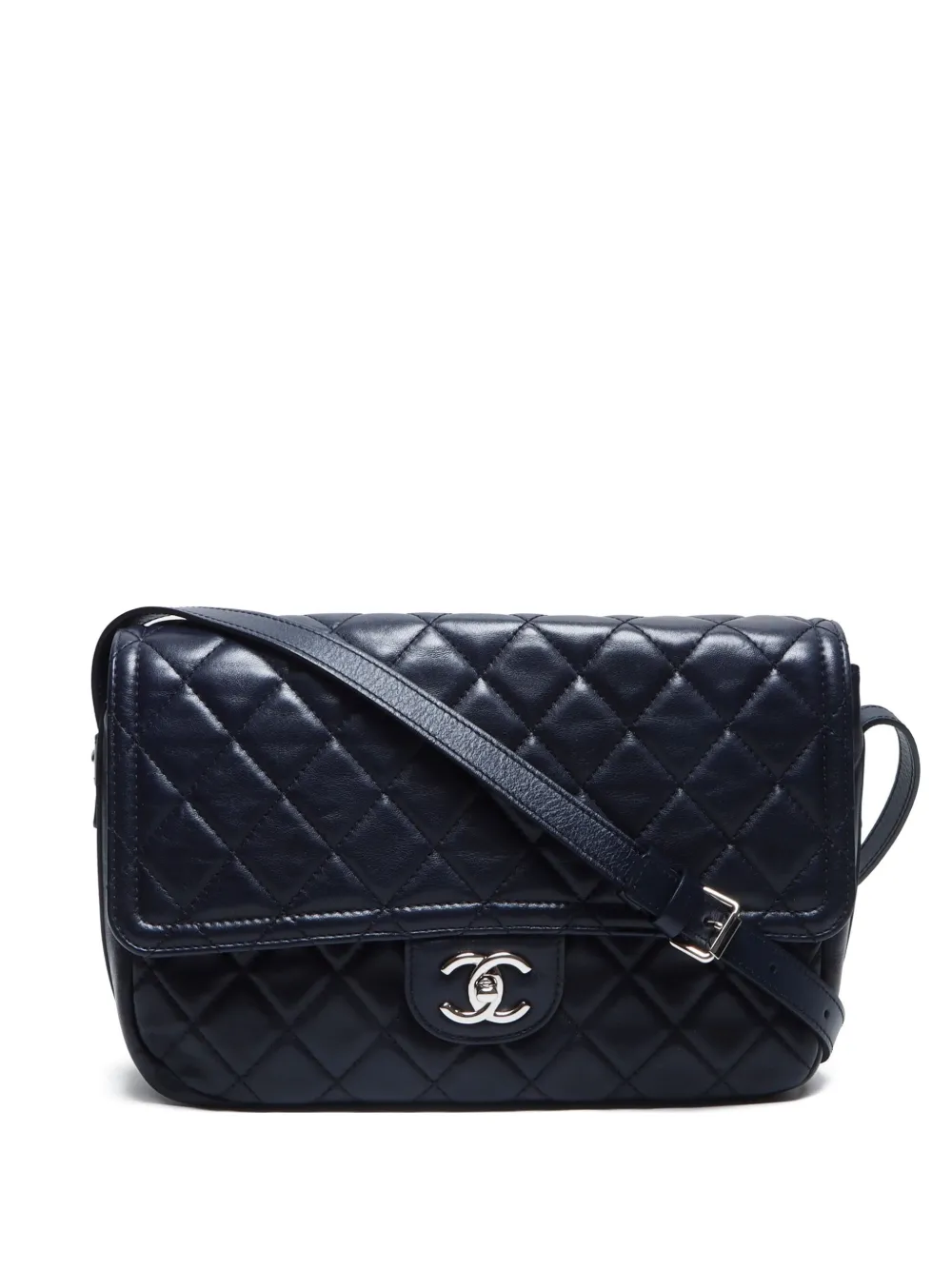 CHANEL Pre-Owned 2017-2018 キルティング ショルダーバッグ - ブルー CHANEL Pre-Owned 2017-2018 キルティング ショルダーバッグ - ブルー