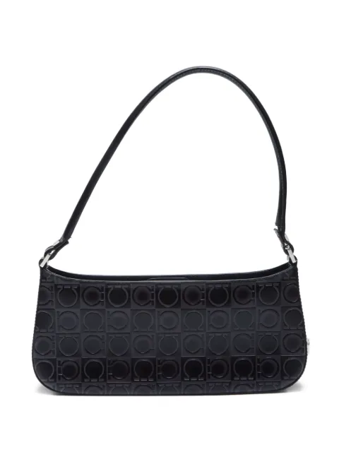 Ferragamo Pre-Owned 2000-2010s Gancini-embossed shoulder bag