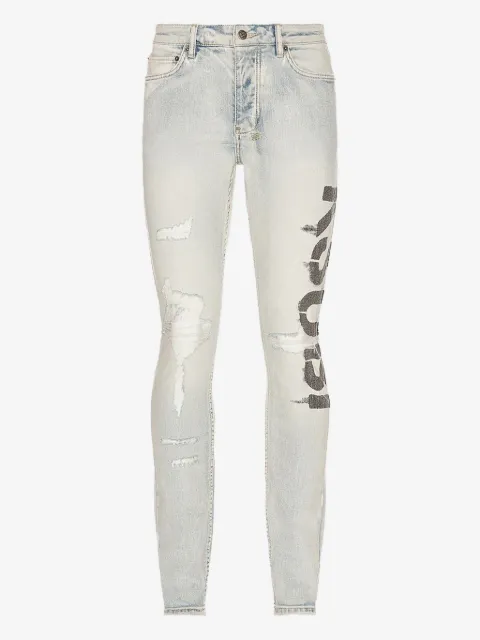 Ksubi skinny jeans con efecto envejecido