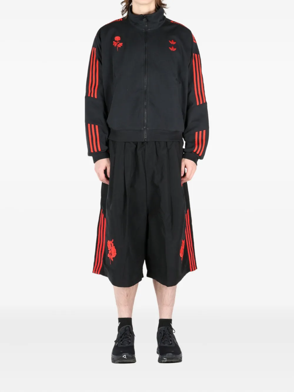 adidas x Willy Chavarria trefoil-logo track jacket Zwart
