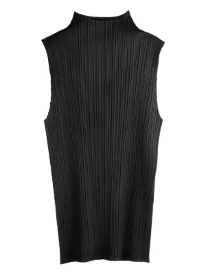 プリーツプリーズPLEATS PLEASE フリンジノースリーブチュニック