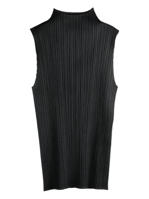 Pleats Please Issey Miyake pleated sleeveless top