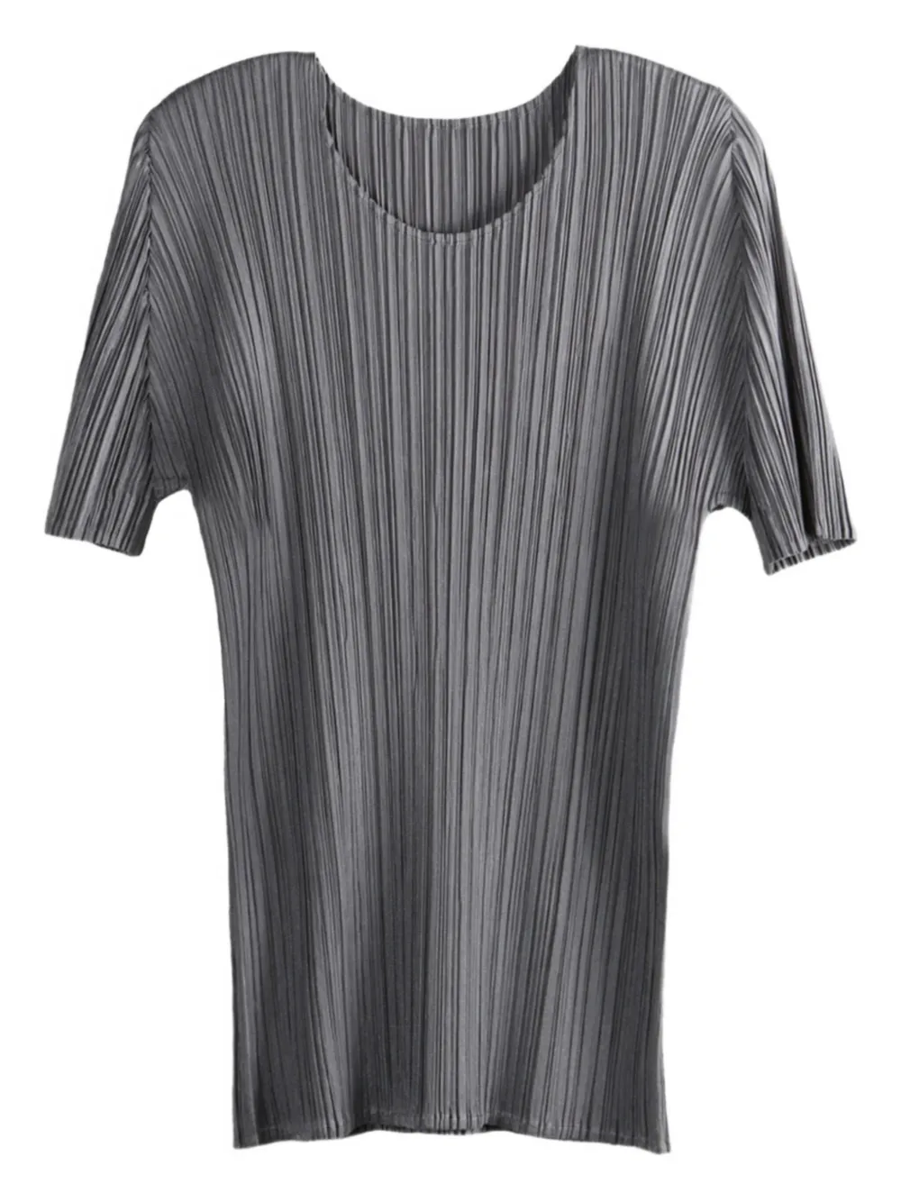 Pleats Please Issey Miyake Geplooide top Grijs