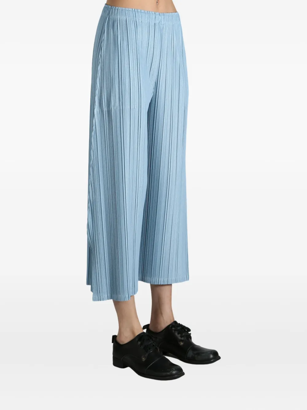 Pleats Please Issey Miyake Plooibroek met wijde pijpen Blauw