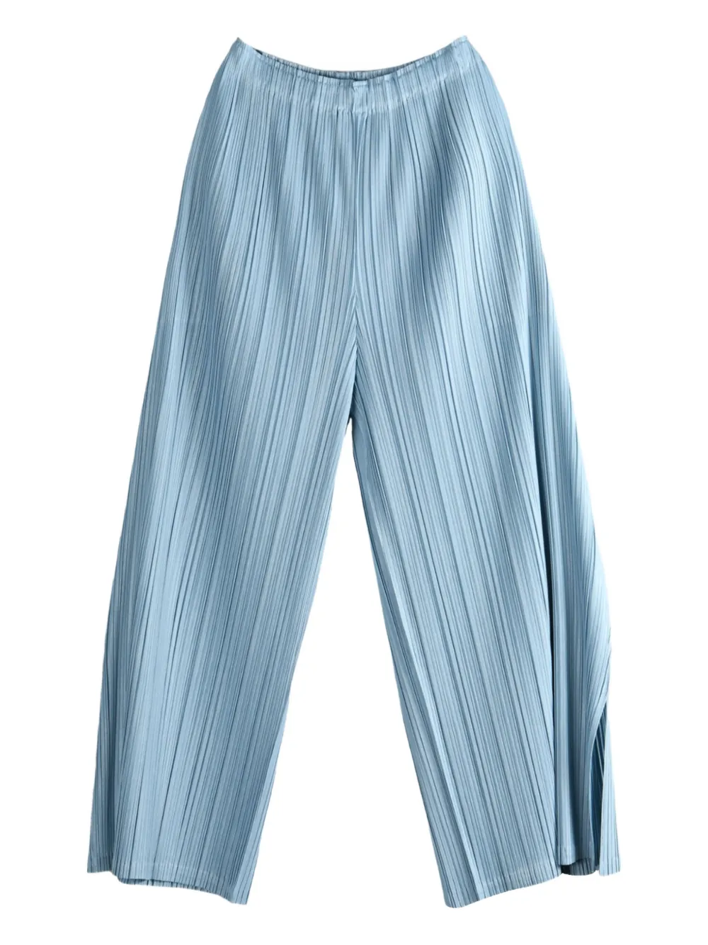 Pleats Please Issey Miyake Plooibroek met wijde pijpen Blauw
