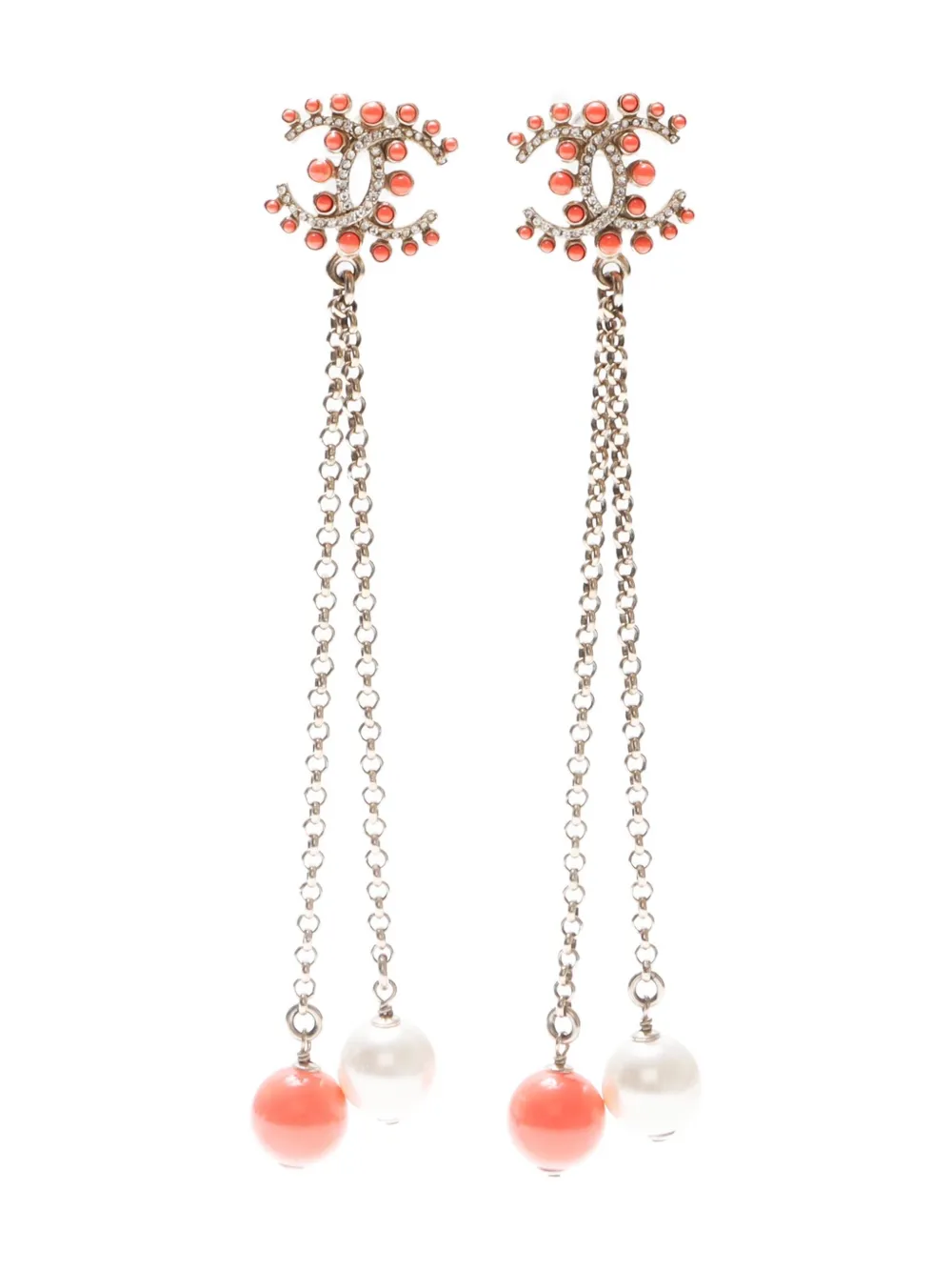 CHANEL Pre-Owned 2019 CC Mark drop earrings - ゴールドトーン CHANEL Pre-Owned 2019 CC Mark drop earrings - ゴールドトーン