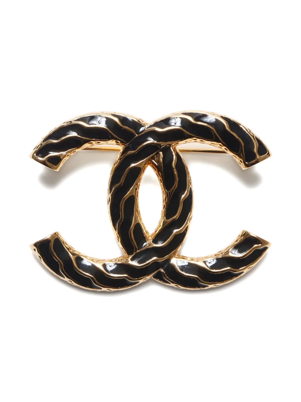 CHANEL Pre-Owned 2024 CC Mark brooch - ゴールドトーン CHANEL Pre-Owned 2024 CC Mark brooch - ゴールドトーン