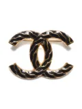 CHANEL Pre-Owned 2024 CC Mark brooch - Gold