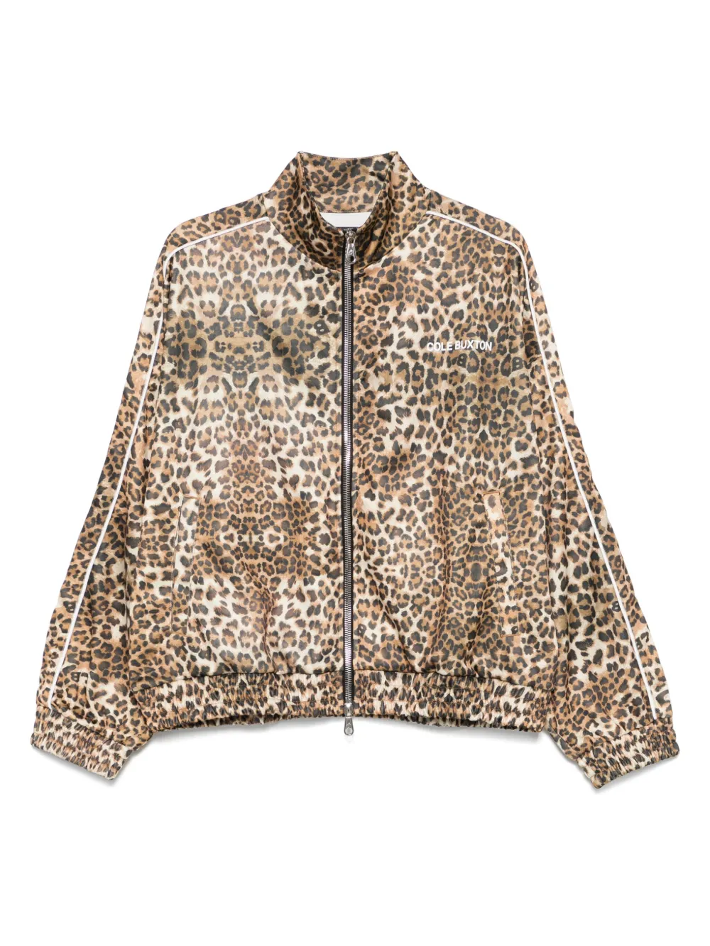 COLE BUXTON leopard-print track jacket | Brown | Image 1