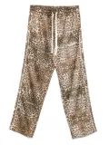 COLE BUXTON leopard-print track pants - Brown