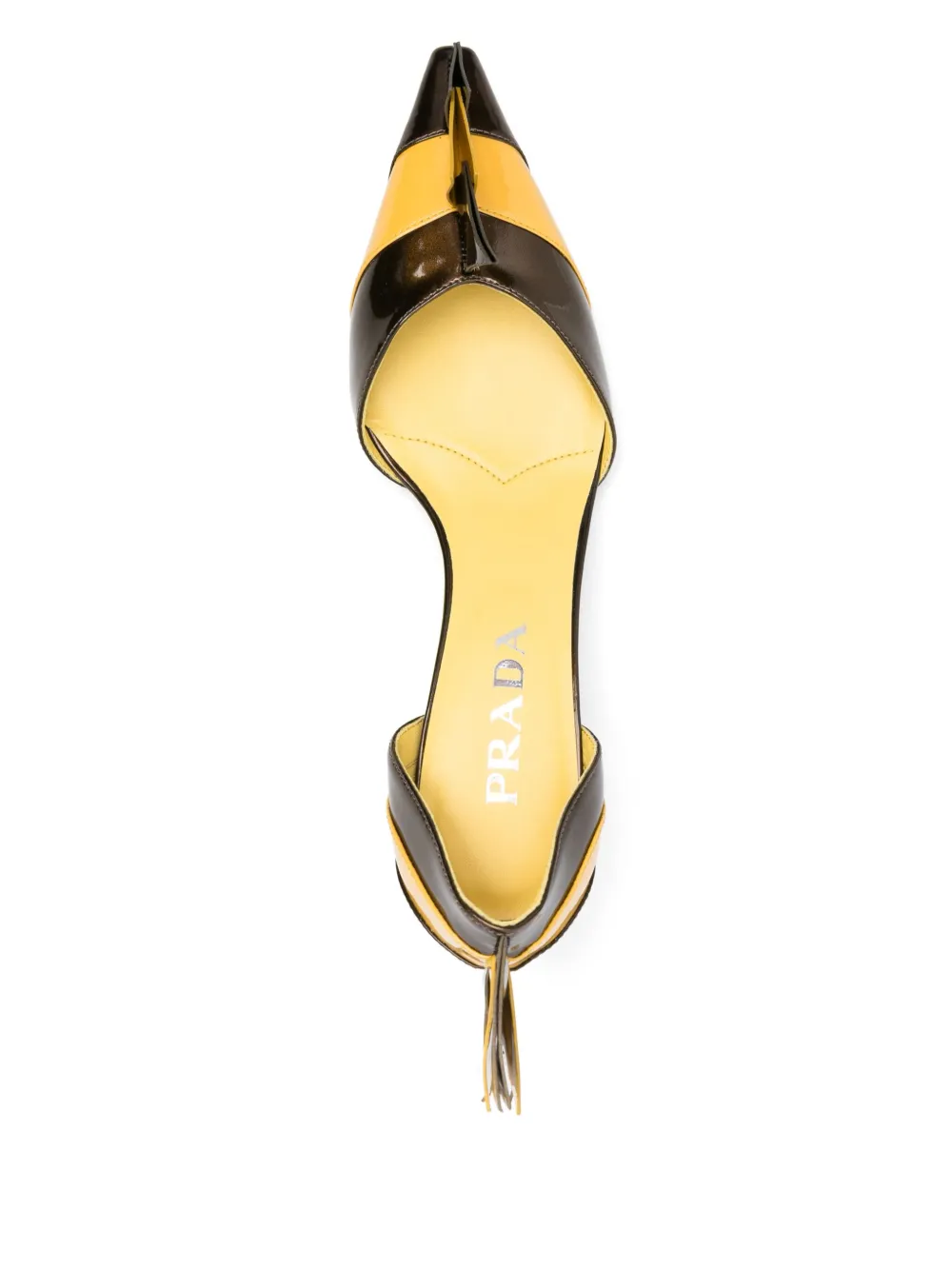 Prada 55 mm leren pumps Bruin