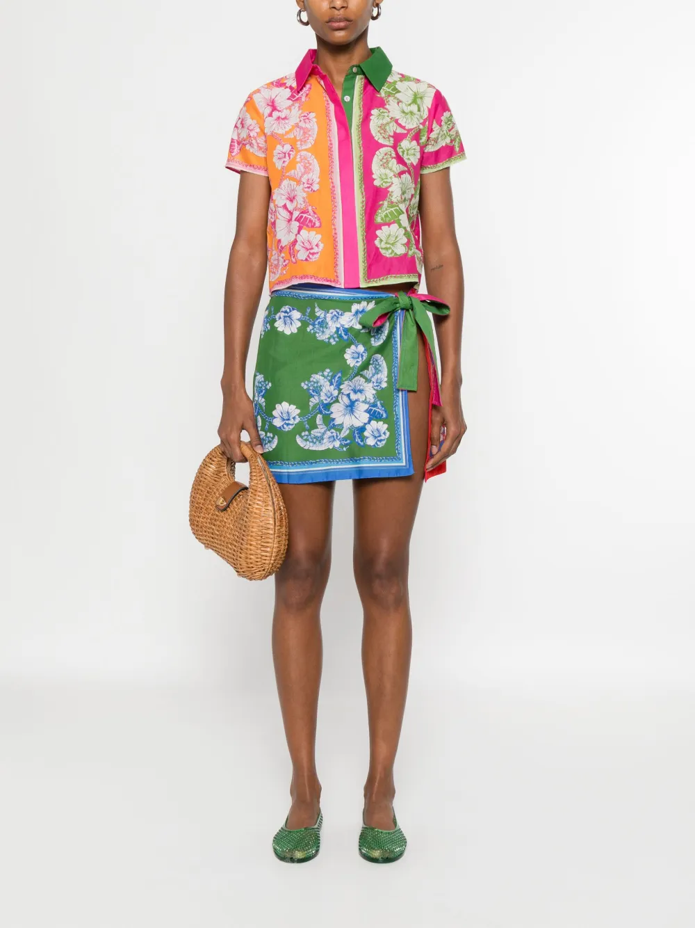 FARM Rio printed shirt - Roze