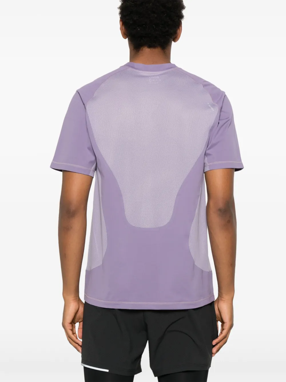 Satisfy T-shirt met logoprint Paars