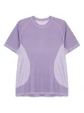 Satisfy logo-print T-shirt - Purple