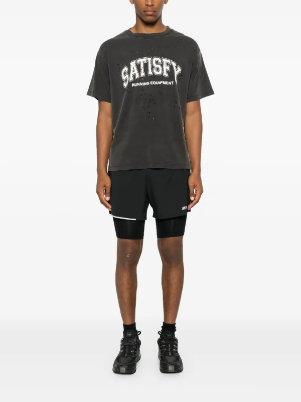 Satisfy ダメージ Tシャツ | ブラック | FARFETCH JP