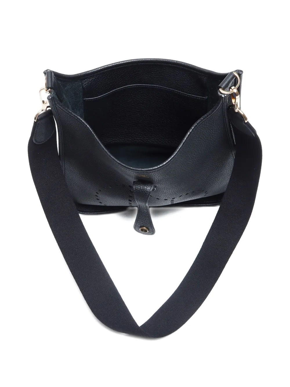 Pre-owned Hermes 2008 Evelyne 1 Pm Shoulder Bag In Black
