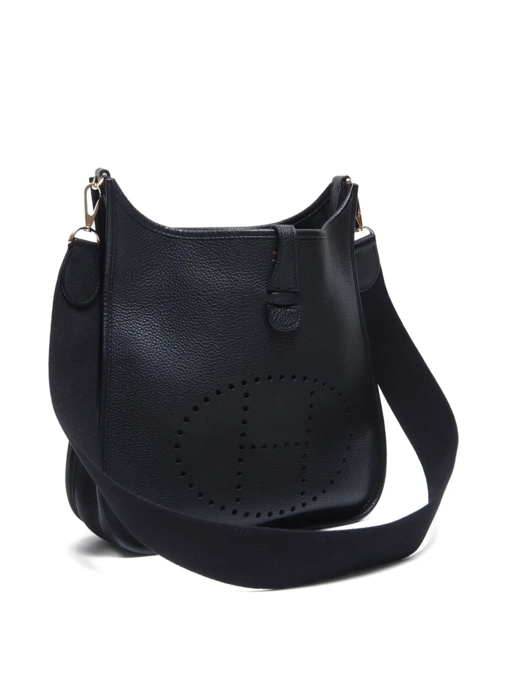 Pre-owned Hermes 2008 Evelyne 1 Pm Shoulder Bag In Black
