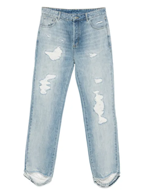 COLE BUXTON jeans rectos con efecto envejecido