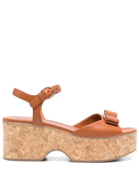 Ferragamo 70mm leather sandals