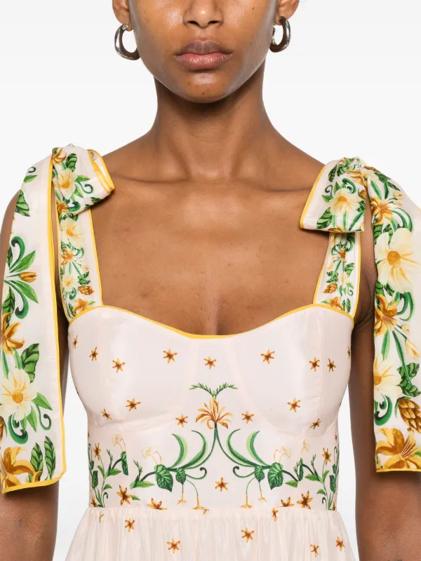 FARM Rio Botanical Beauty Midi Dress | Pink | FARFETCH