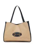 Gucci Pre-Owned 2016-2024 Medium Canvas Horsebit 1955 tote bag - Brown