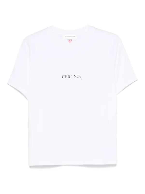 Tシャツ・カットソー Victoria Beckham FW24 COTTON SHIRT (1324WTP005578A_WHITE) Cropped Long Sleeve Shirt In White – Victoria Beckham Inc