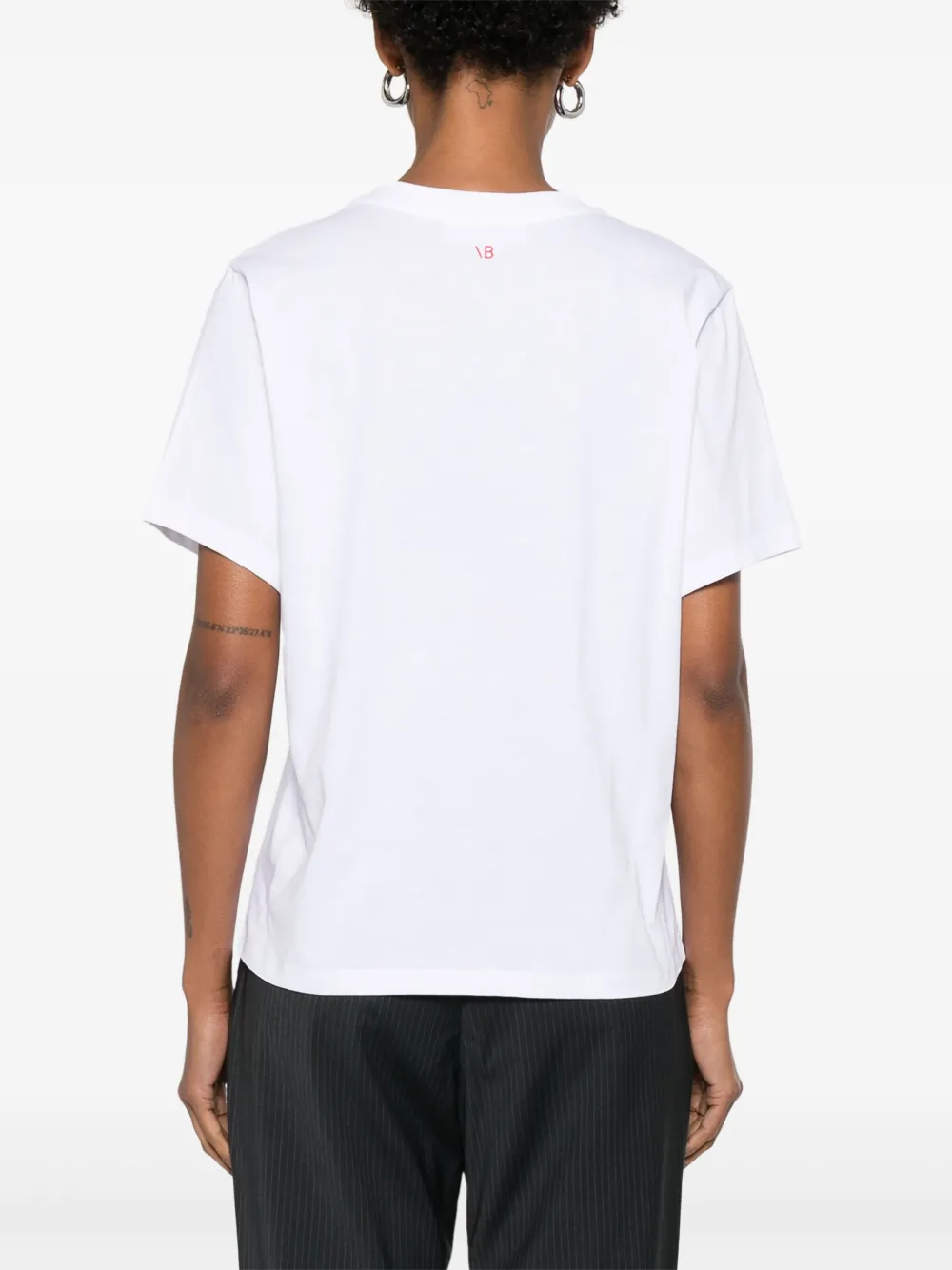Victoria Beckham T-shirt van biologisch katoen Wit