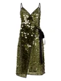 Coperni sequin-embellished dress - Green