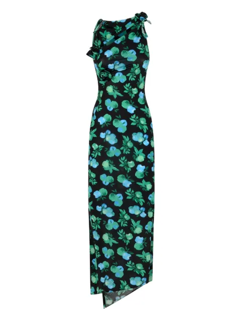 Coperni vestido midi con estampado floral