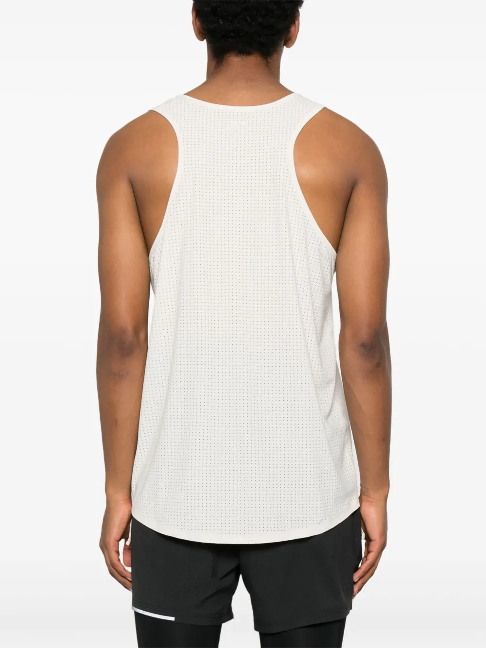 Satisfy Tanktop met logoprint Beige