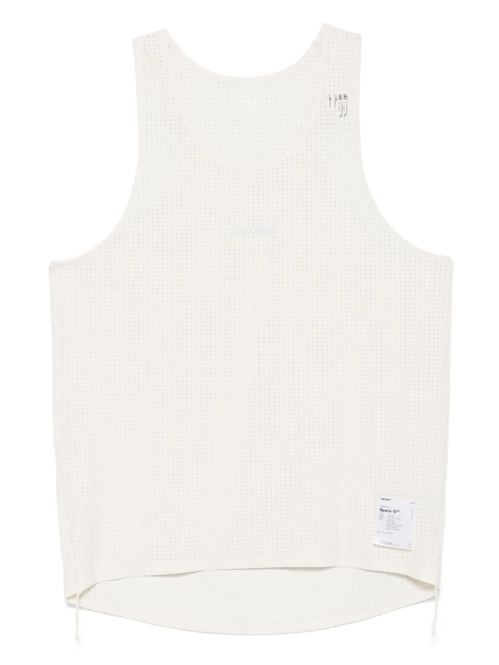 Satisfy logo-print tank top - ニュートラル Satisfy logo-print tank top - ニュートラル
