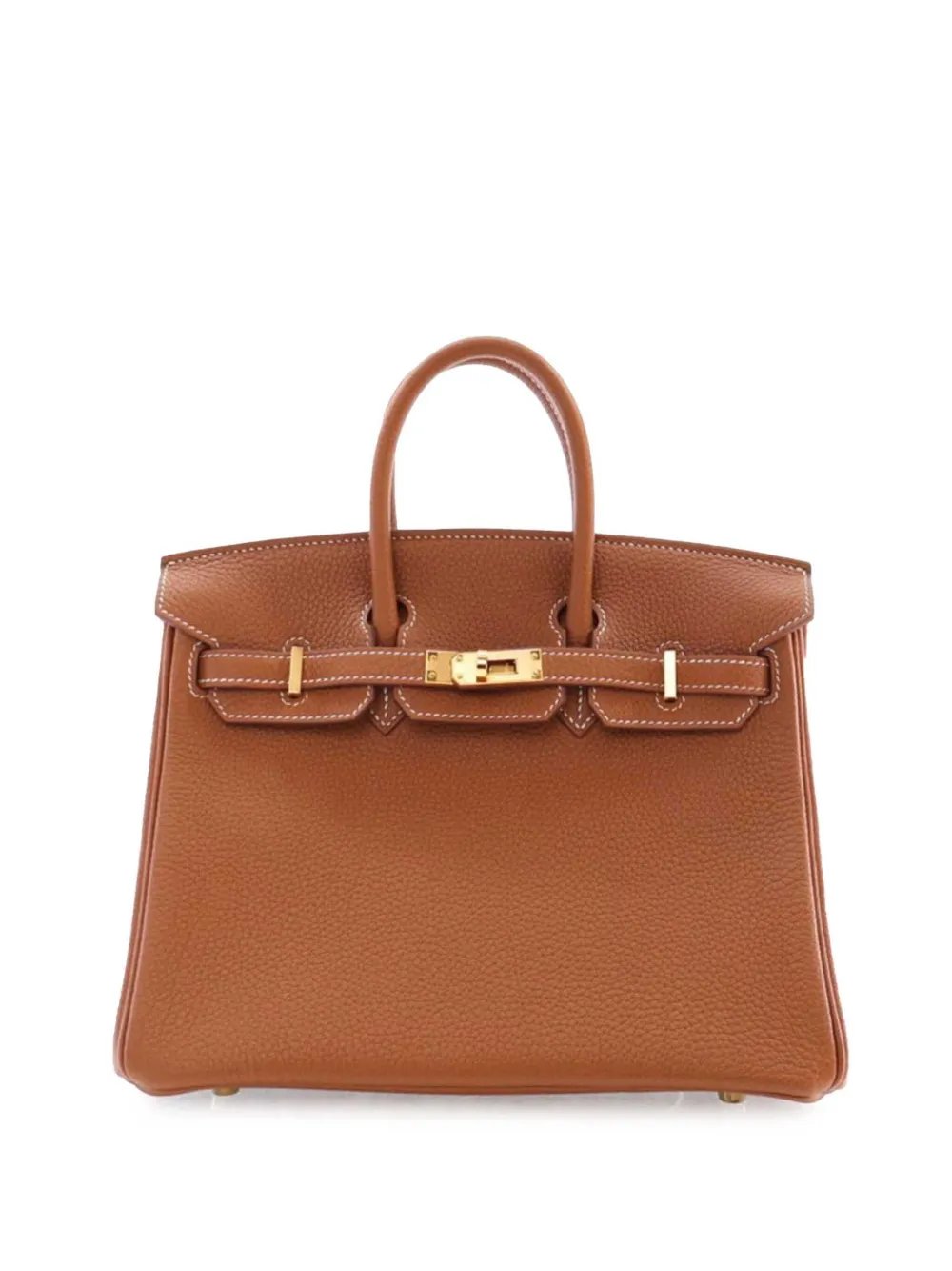 Hermès Pre-Owned 2021 トゴ バーキン ルトゥルネ 25 ハンドバッグ - ブラウン Hermès Pre-Owned 2021 トゴ バーキン ルトゥルネ 25 ハンドバッグ - ブラウン