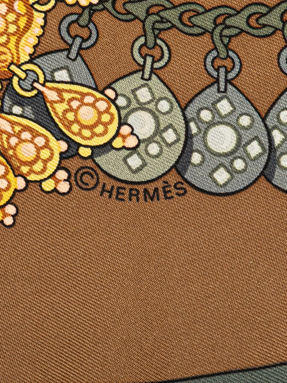 Pre-owned Hermes 20th Century Kosmima Silk Scarf Scarves