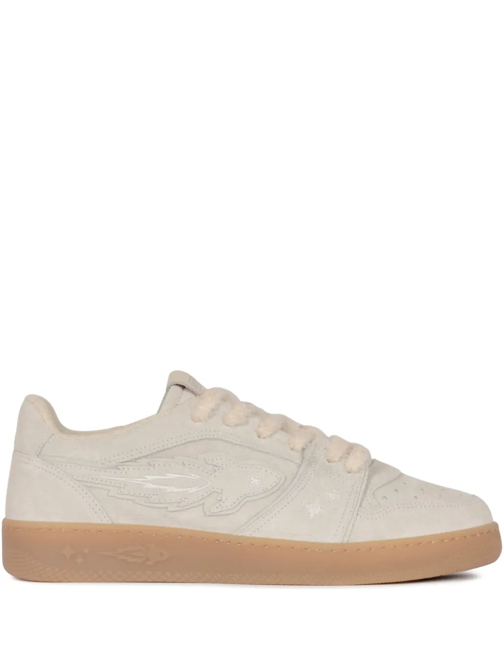 Enterprise Japan Egg Rocket suede low-top sneakers Neutrals