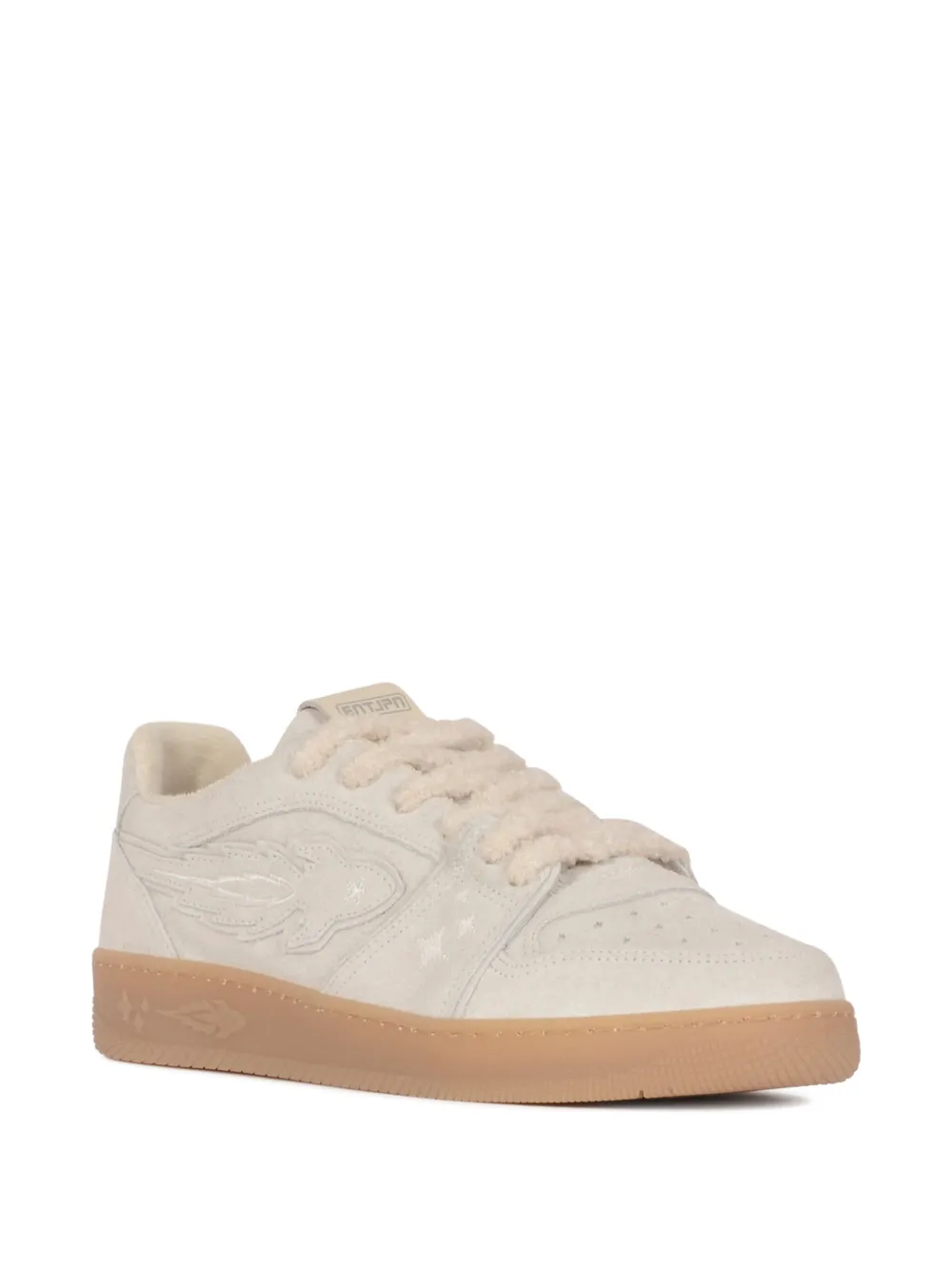 Enterprise Japan Egg Rocket suede low-top sneakers Neutrals